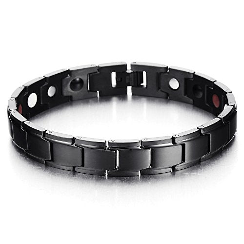 Men's Black Bracelet - COOLSTEELANDBEYOND Jewelry
