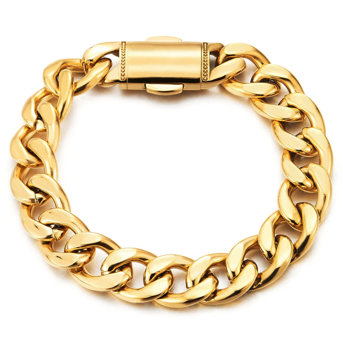 Men's Gold Style Bracelets - COOLSTEELANDBEYOND Jewelry