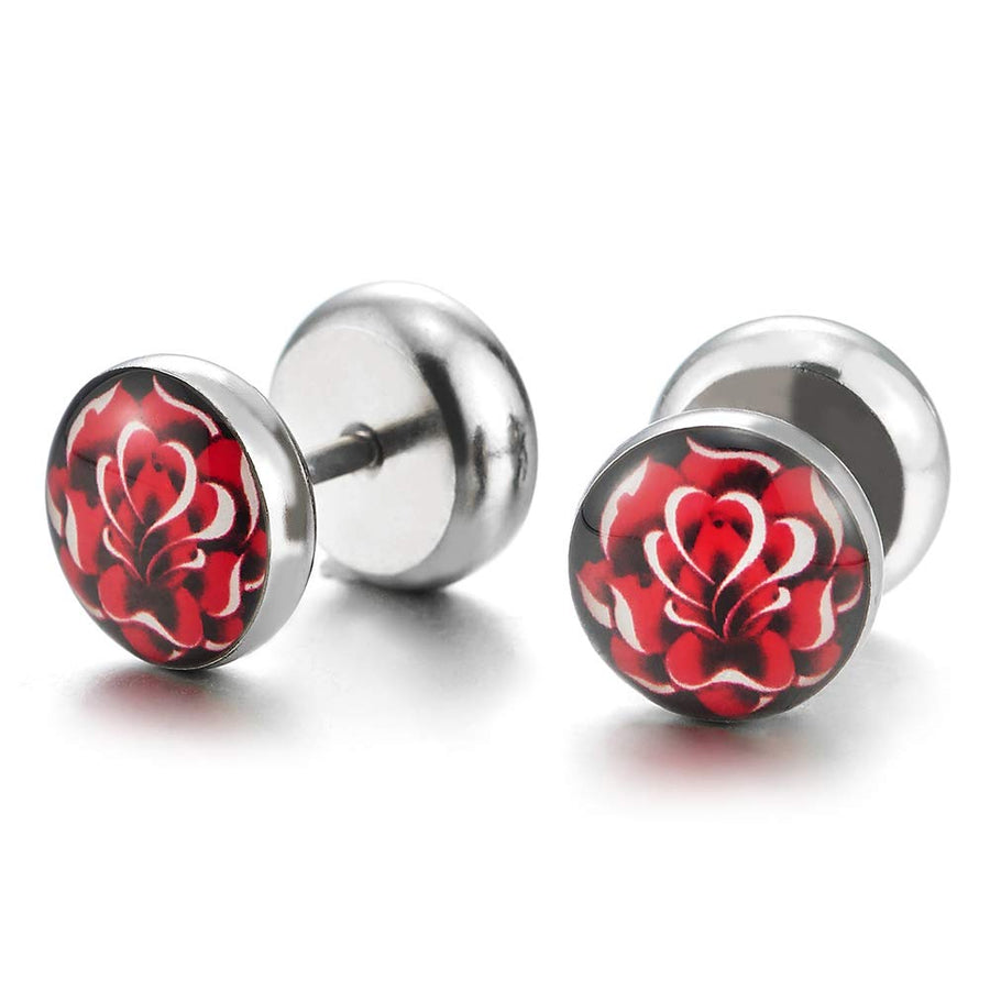 4 Mm Silver-Tone Stainless Steel Fake Plug Earring | In Stock! | Lucleon - Foto 7