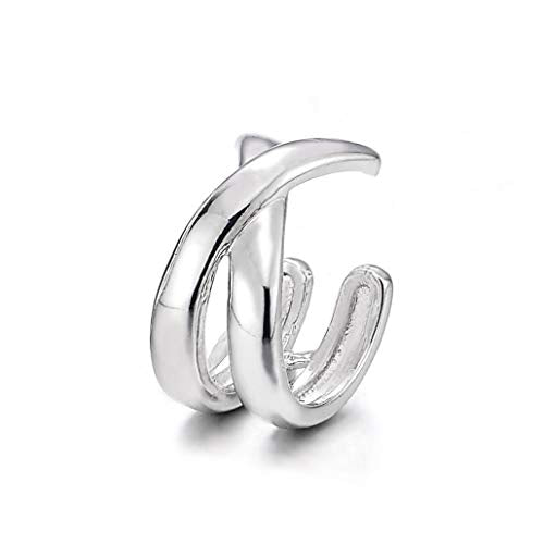 1pc Cross Knot Ear Cuff Ear Clip Non-Piercing Clip On Earrings for Men Women - coolsteelandbeyond