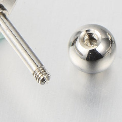 2pcs Cube Zirconia Screw Stud Earrings for Men for Women, Stainless Steel - COOLSTEELANDBEYOND Jewelry