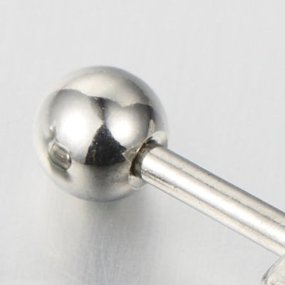 2pcs Cube Zirconia Screw Stud Earrings for Men for Women, Stainless Steel - COOLSTEELANDBEYOND Jewelry