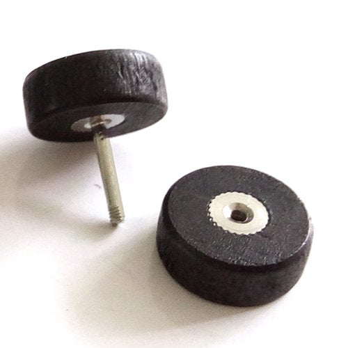 2pcs Wood Screw Stud Earrings for Men Women, Cheater Fake Ear Plugs Gauges - coolsteelandbeyond