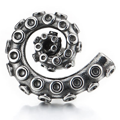 Retro Style Mechanic Octopus Tentacle Claw Stud Earrings for Man, Stainless Steel - COOLSTEELANDBEYOND Jewelry