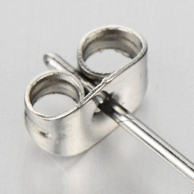 Vintage Style Stainless Steel Anchor Stud Earrings for Man and Women, 2pcs - coolsteelandbeyond